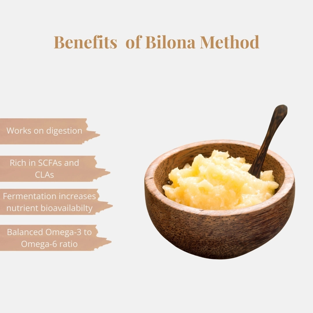 content detailing benefits of bilona method
